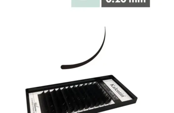 Kalentin Extensiones De Pestañas Clásicas D Curl 020 12mm